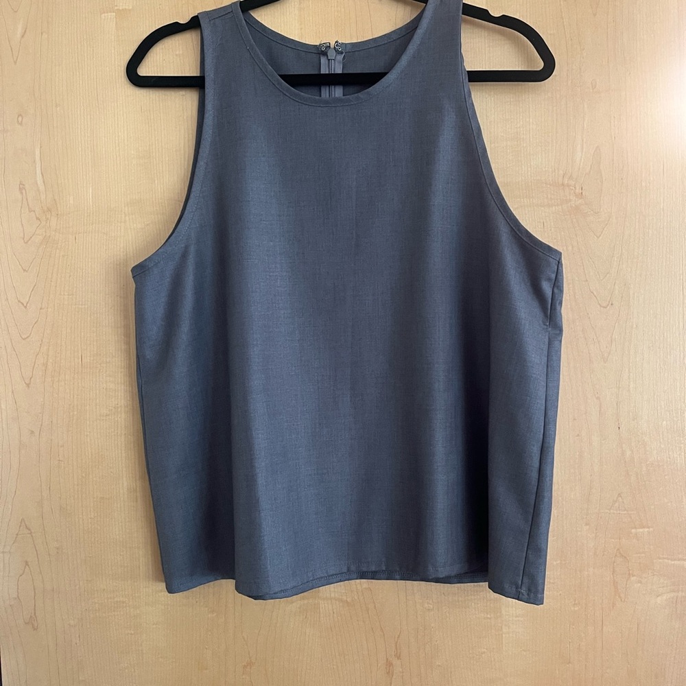 The Frankie Shop Clay Sleeveless Top - Gray - Picture 2 of 3